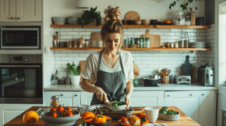 simmuh_a_white_woman_preparing_a_healthy_meal_in_a_nice_clean_k_dc03cbe7-9e6c-4f8f-b708-f8ae6055c7d4